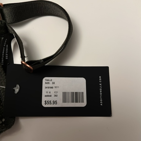 Addition Elle Deesse Wireless Lace Green Bra 3X - Picture 8 of 8